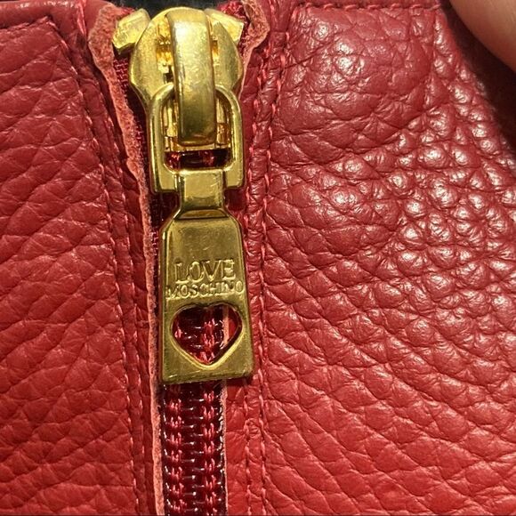 37 (7) MOSCHINO Love MOSCHINO Leather Platform boots EUC - Picture 11 of 12